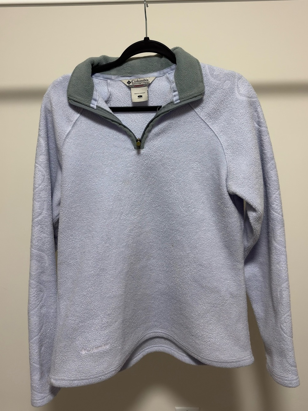 Columbia Vertex Women's Large Lavender Half Zip Fleece Pullover